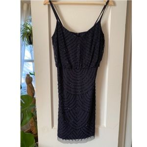 Adrianna Papell Sequin Blouson Dress